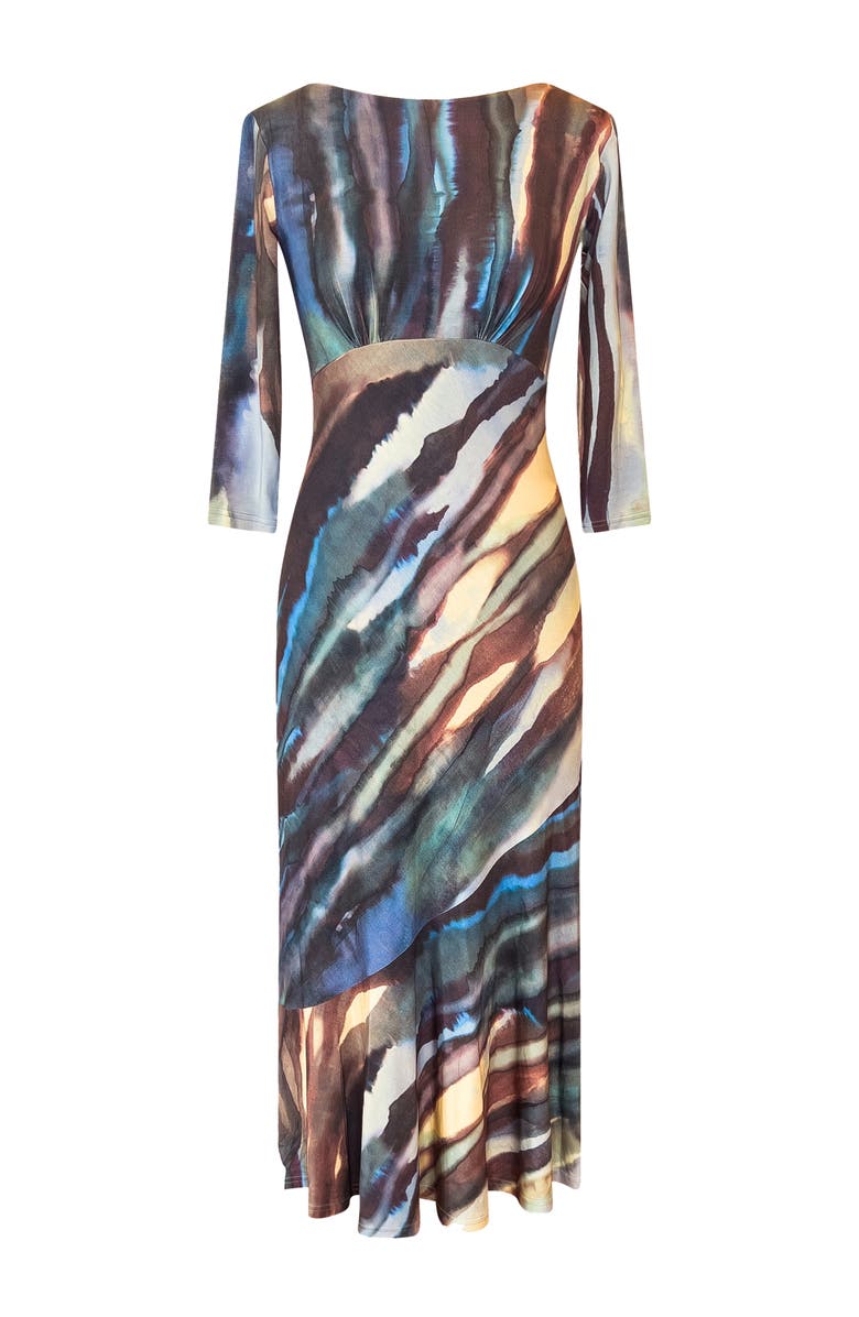 Alie Street London Maxine Asymmetric Dress, Alternate, color, Ocean Blue