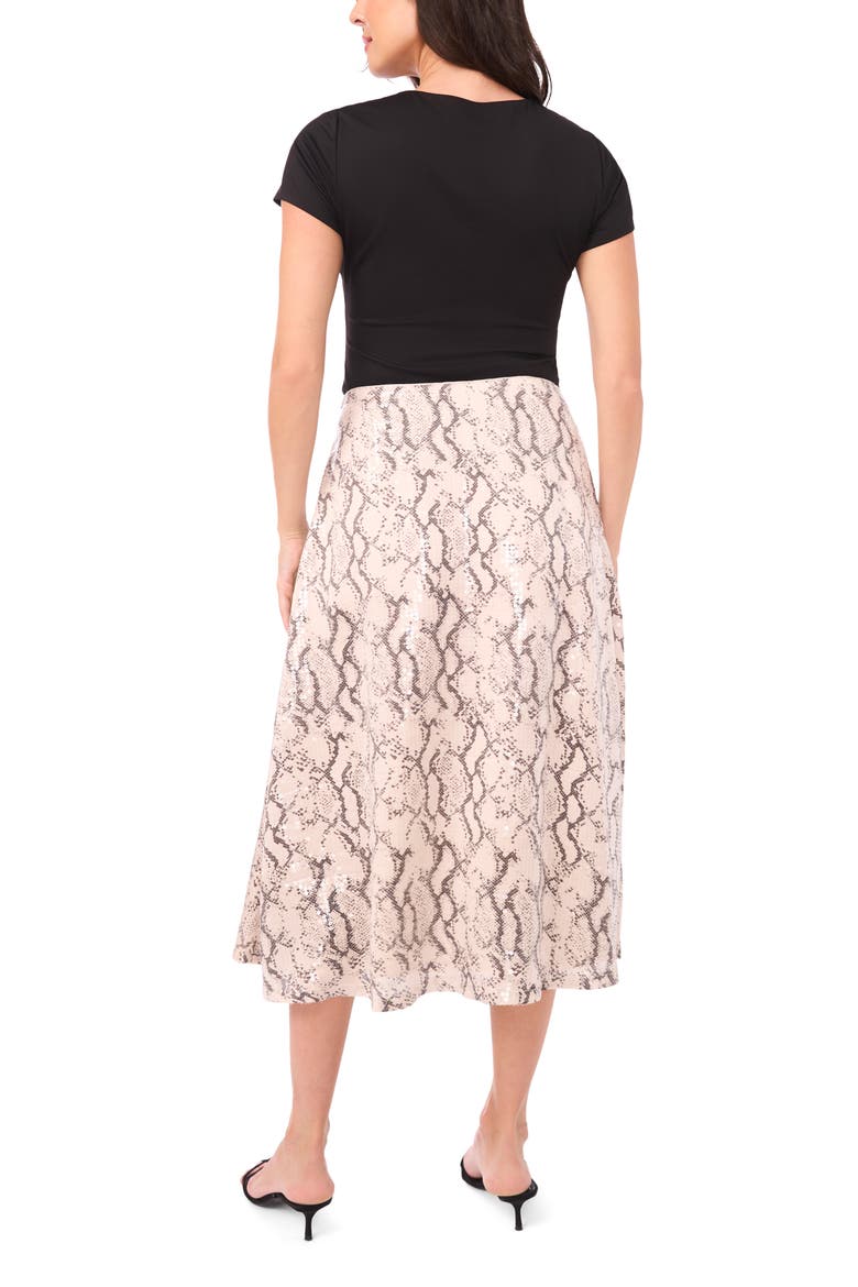 Bias Cut Midi Skirt, Alternate, color, NEW IVORY