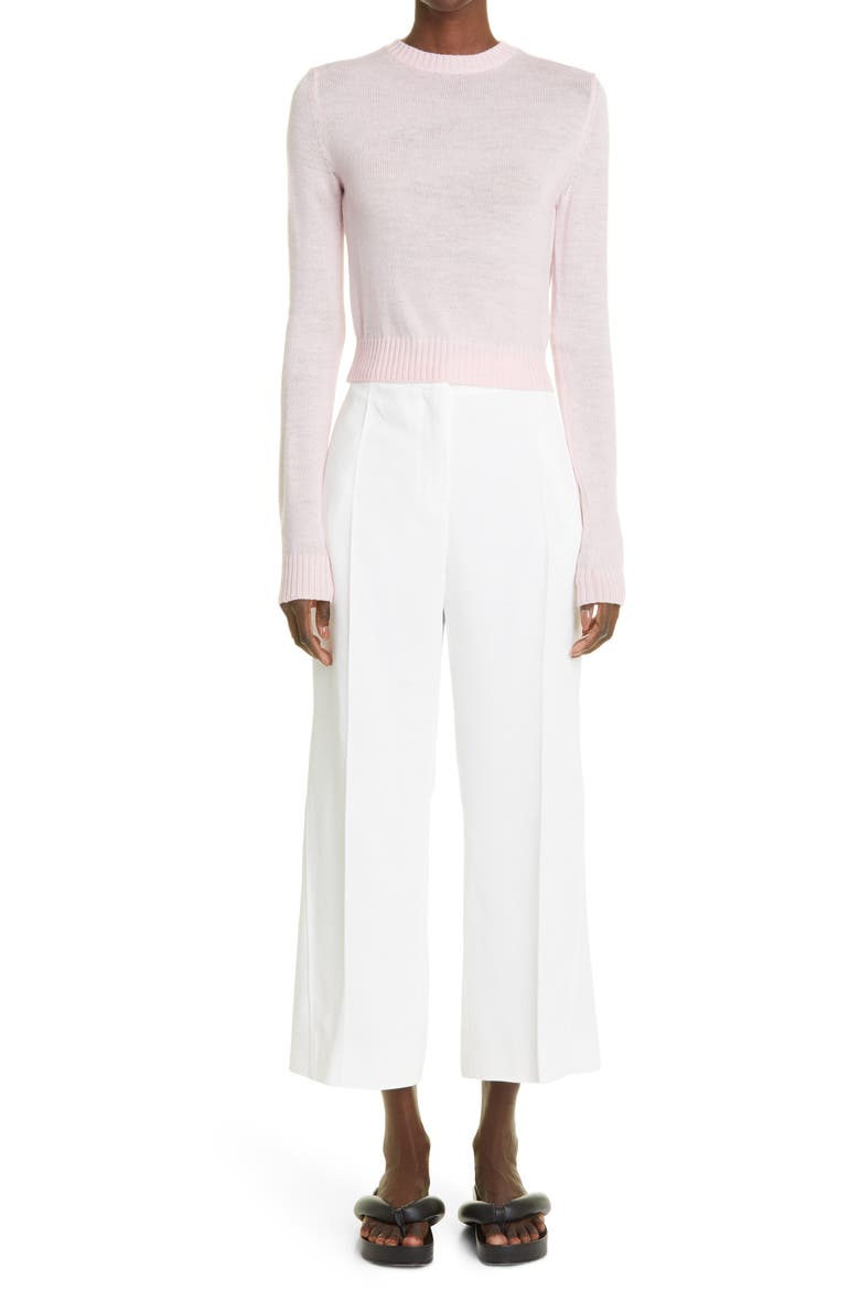 Superfine Wool Sweater, Alternate, color, MEDIUM PINK