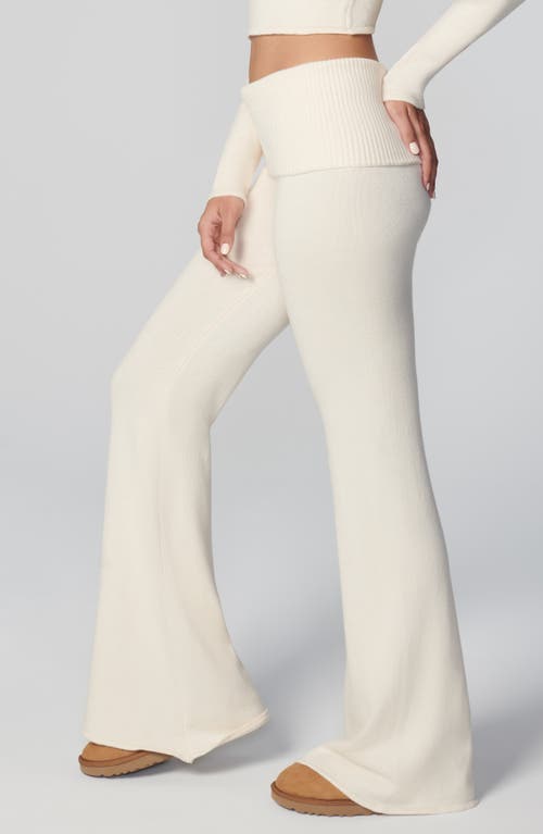 Florence By Mills Foldover Cotton Blend Pants In White