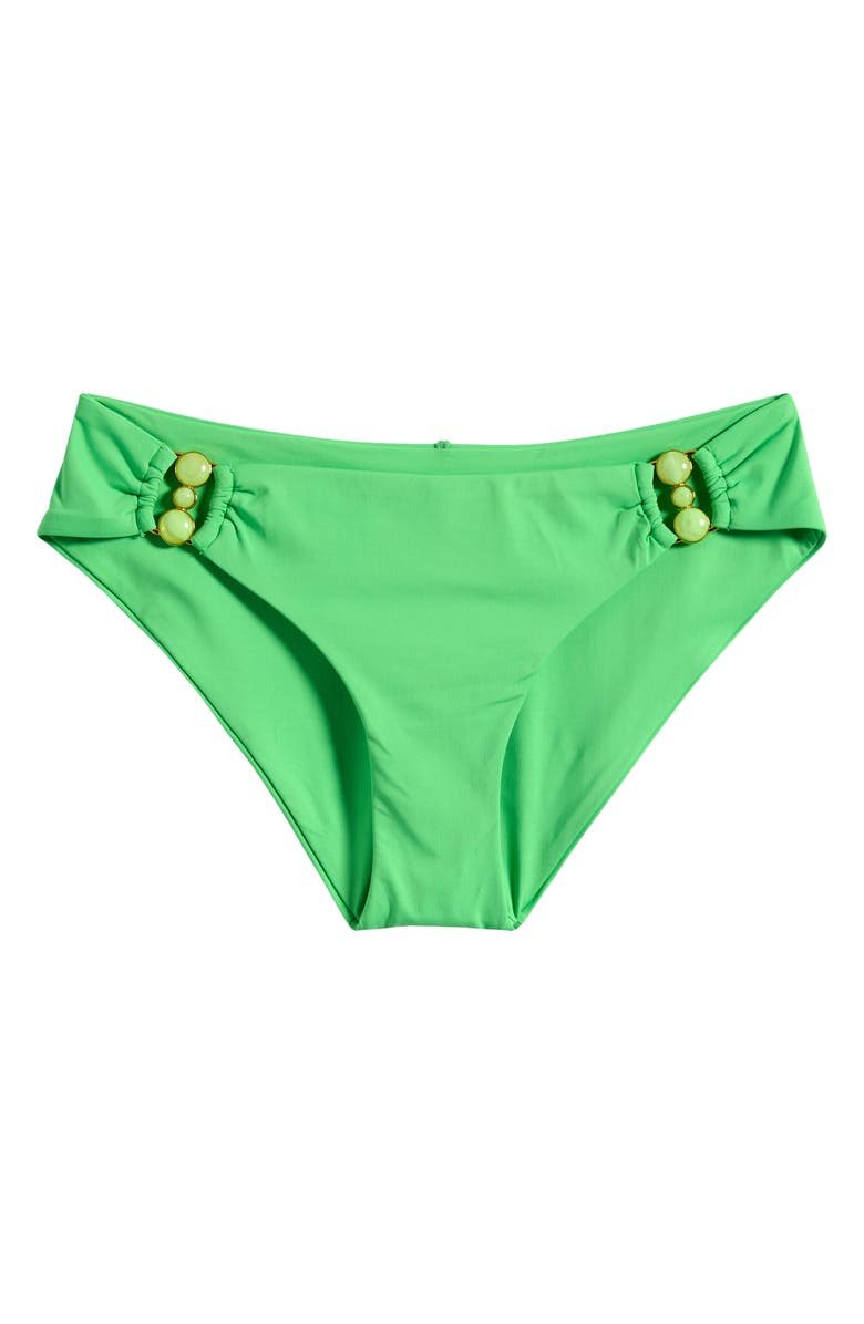 Becca Marble Canyon Ring Hipster Bikini Bottoms, Alternate, color, Green Apple