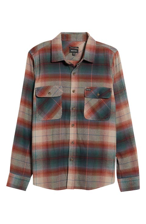Bowery Cotton Blend Flannel Shirt