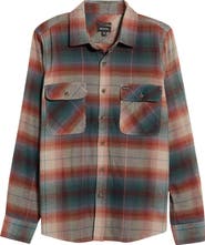 Brixton Bowery Cotton Blend Flannel Shirt