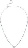EDEN PRESLEY Shades of Blue Sapphire Open Pendant Necklace