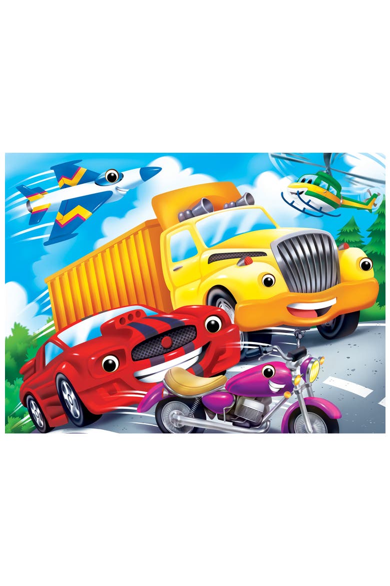 Googly Eyes Vehicles 48 Piece Puzzle, Alternate, color, Multicolor