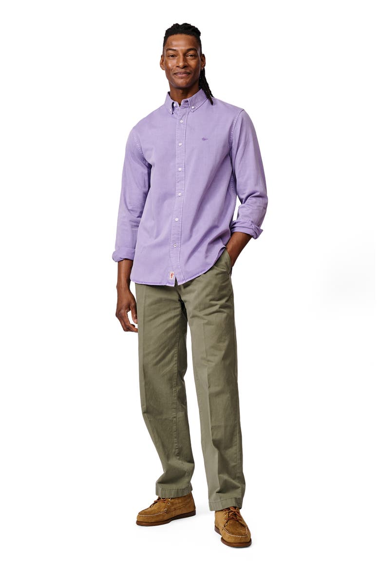 Hessle Long Sleeve Relaxed Fit Shirt, Alternate, color, Lilac