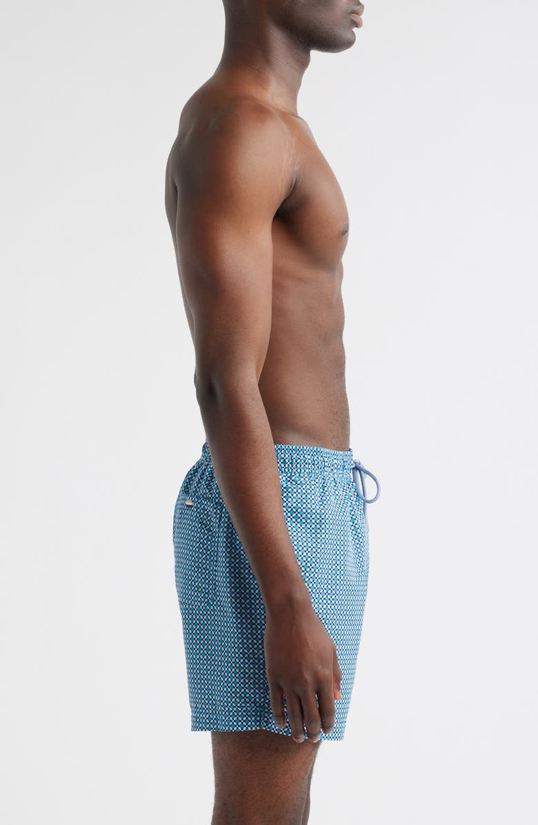 BOSS Vibe Swim Trunks, Alternate, color, Open Blue