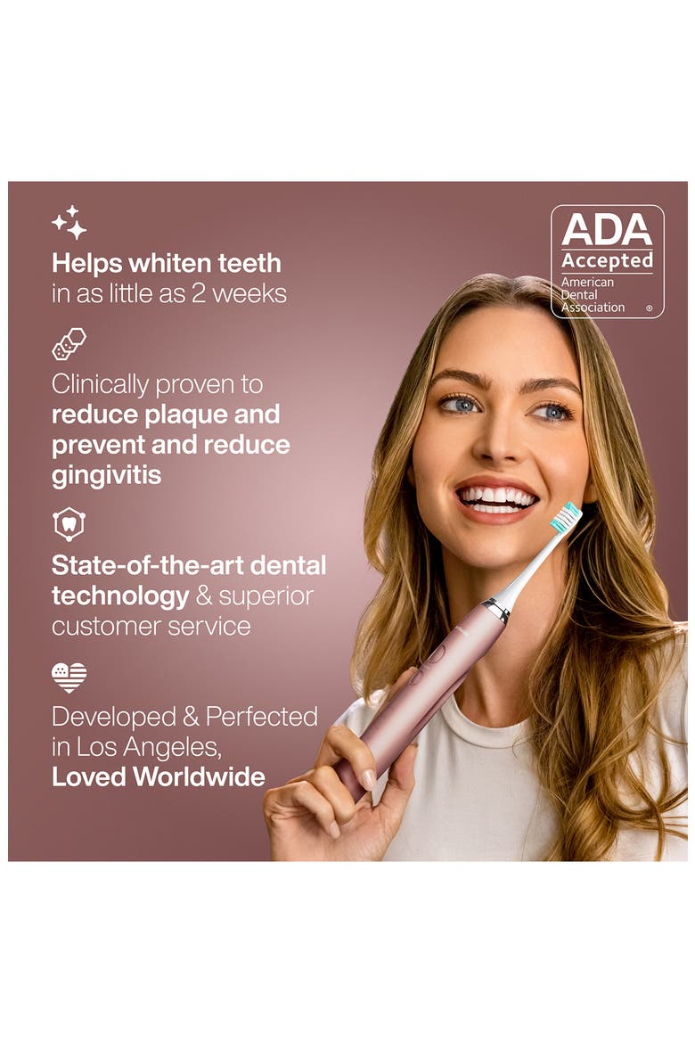 Vibe Series Ultra-Whitening Electric Toothbrush & Aqua Flosser Set, Alternate, color, ROSE GOLD