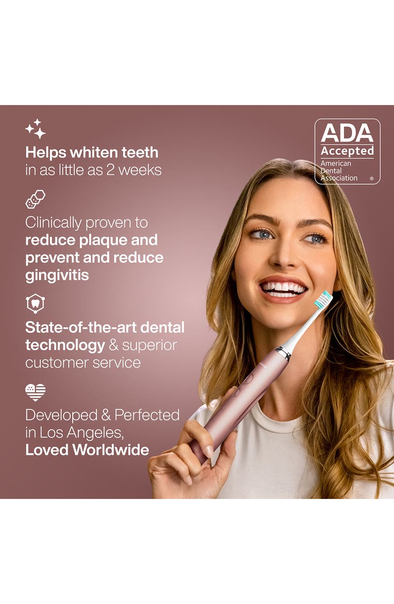 AQUASONIC Vibe Series Ultra-Whitening Toothbrush & Aqua Flosser Set, Alternate, color, Rose Gold