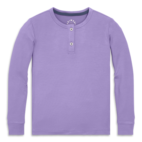 Kids Stretch Modal Long Sleeve Henley Pj Top(Toddler, Little Kid, Big Kid)