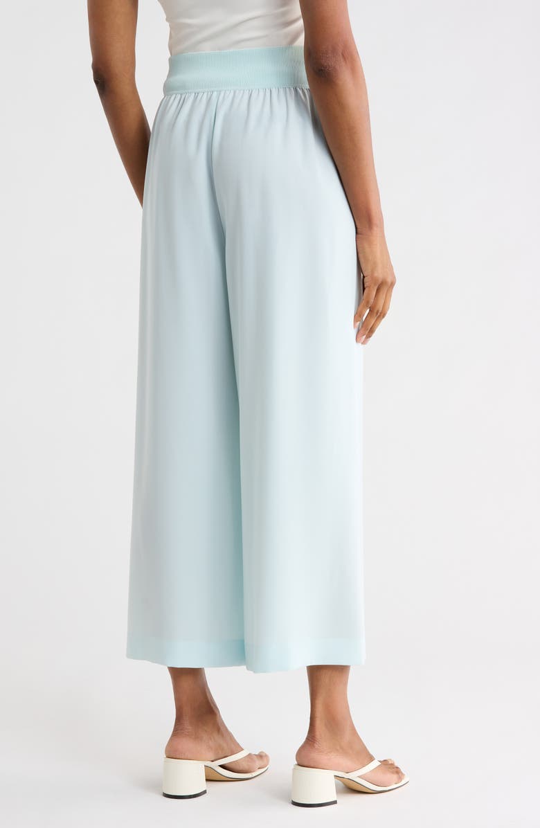Theory Crop Wide Leg Pull-On Pants, Alternate, color, Saltwater