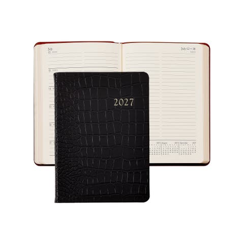 2027 Leather Weekly Notebook