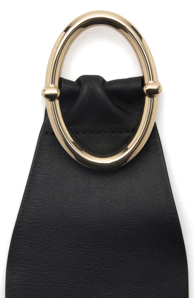 MANGO Obi Leather Belt, Alternate, color, 