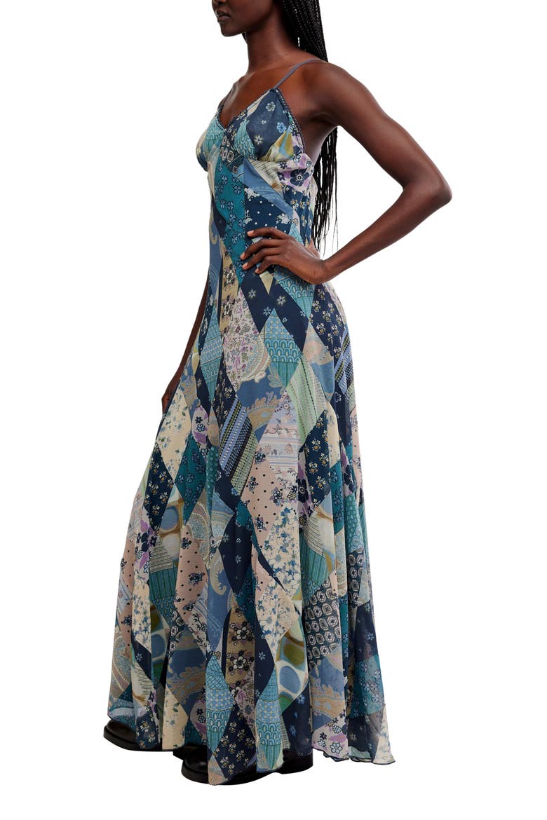 Tis the Season Maxi Dress, Alternate, color, STORM COMBO