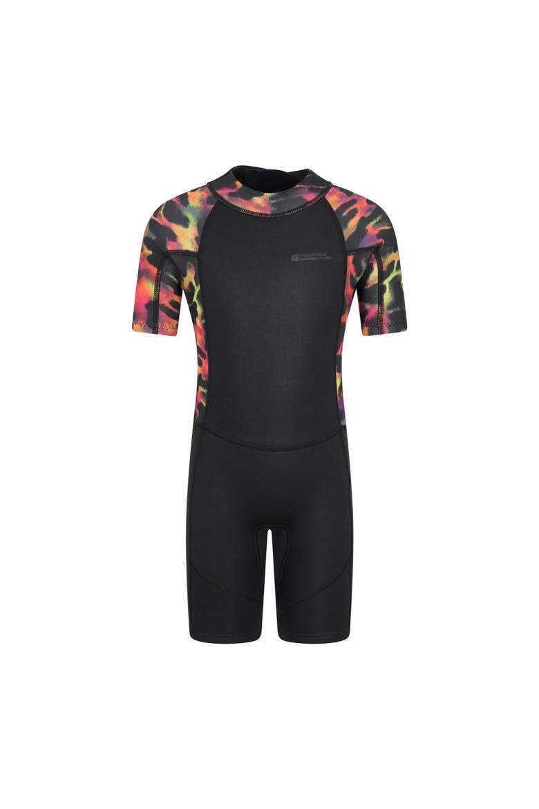Childrens/Kids Shorty Printed Wetsuit, Main, color, Red