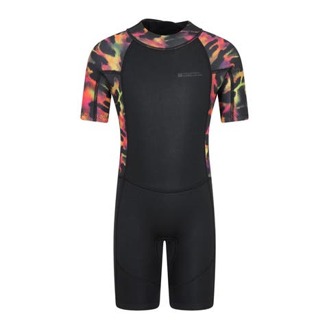 Childrens/Kids Shorty Printed Wetsuit