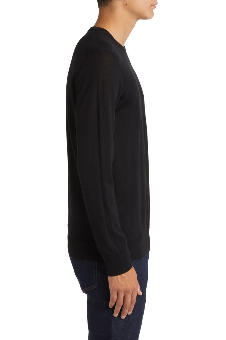 New Barca 6630 Merino Wool Sweater, Alternate, color, BLACK