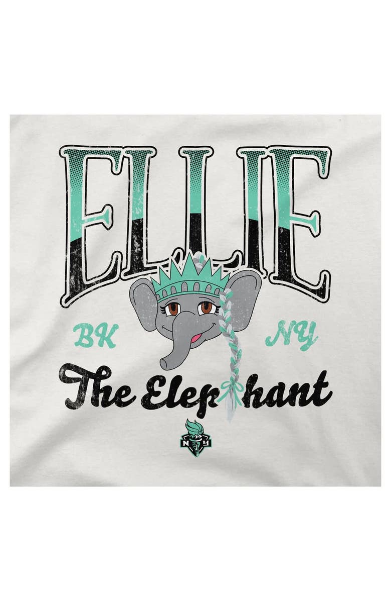 Stadium Essentials Unisex Stadium Essentials Oatmeal New York Liberty Sky High Mascot Fleece Crew Neck Sweatshirt, Alternate, color, Oatmeal