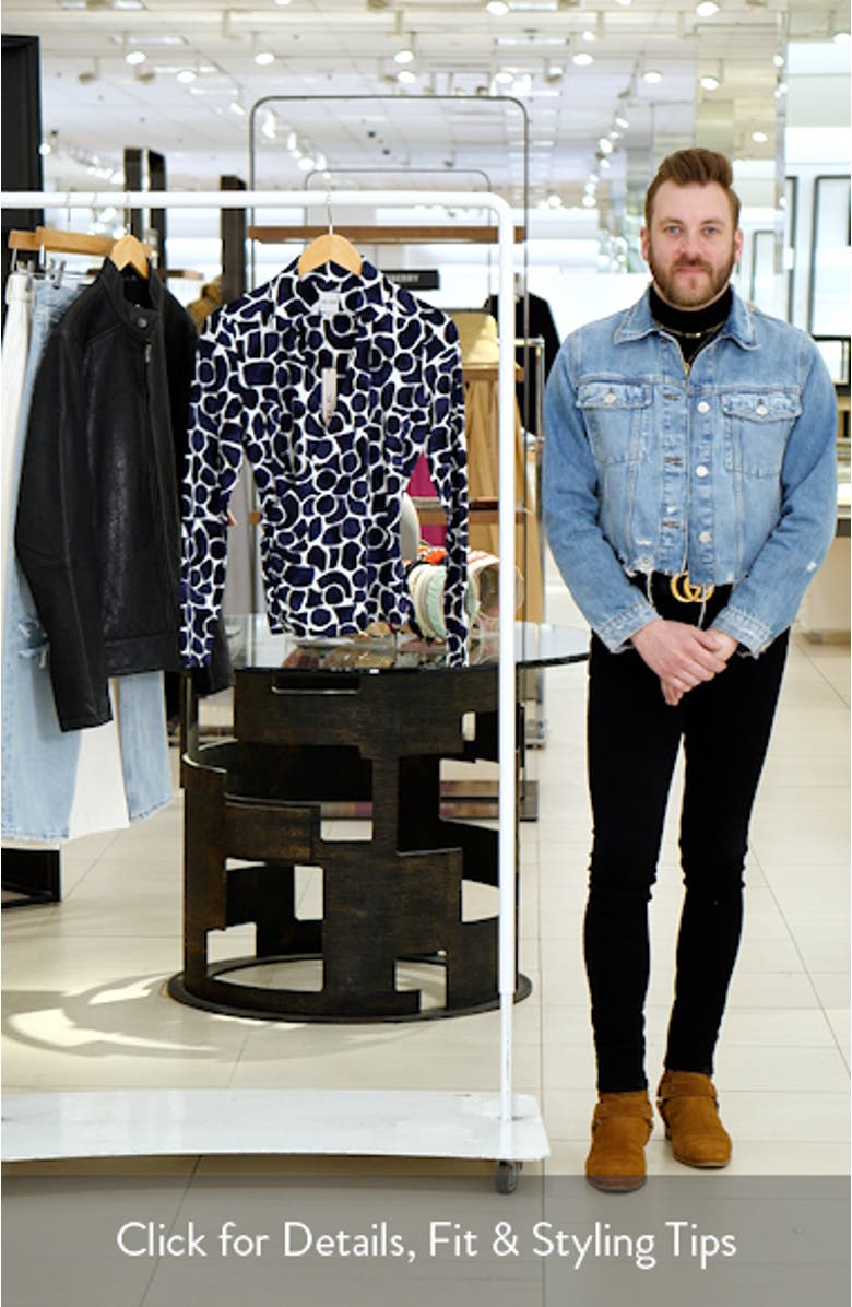 Geo Pebble Faux Wrap Top, sales video thumbnail