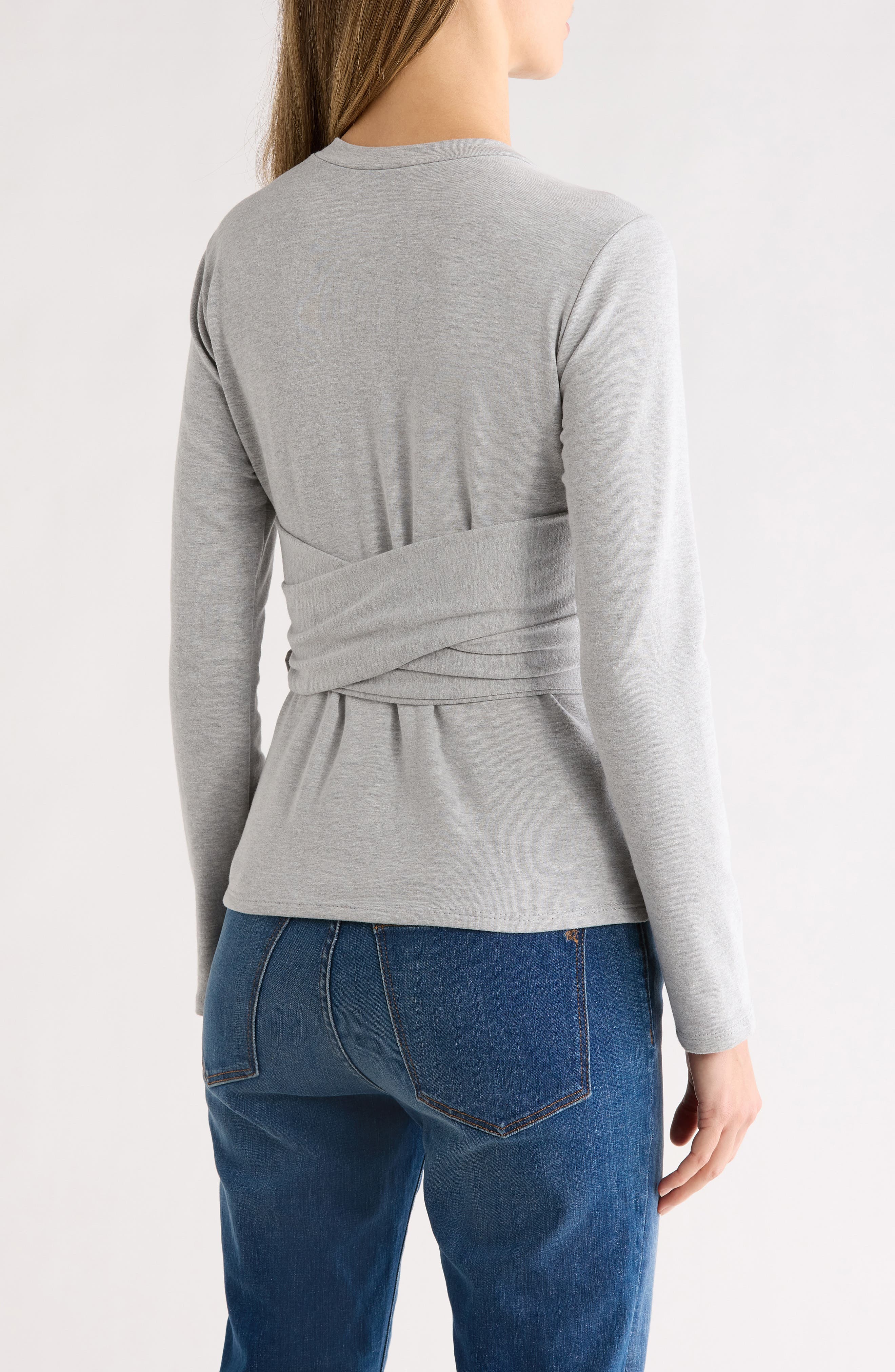 Tie Front Knit Sweater - image 2