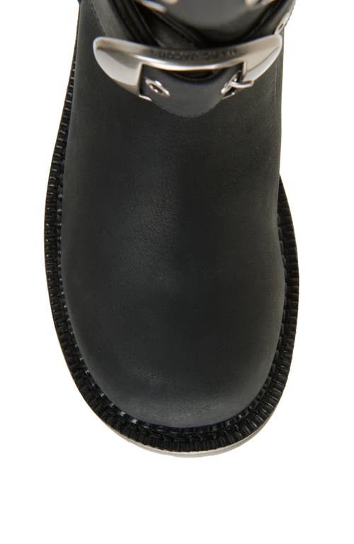 Marc Jacobs The Kiki Leather Moto Ankle Boots In Animal Print