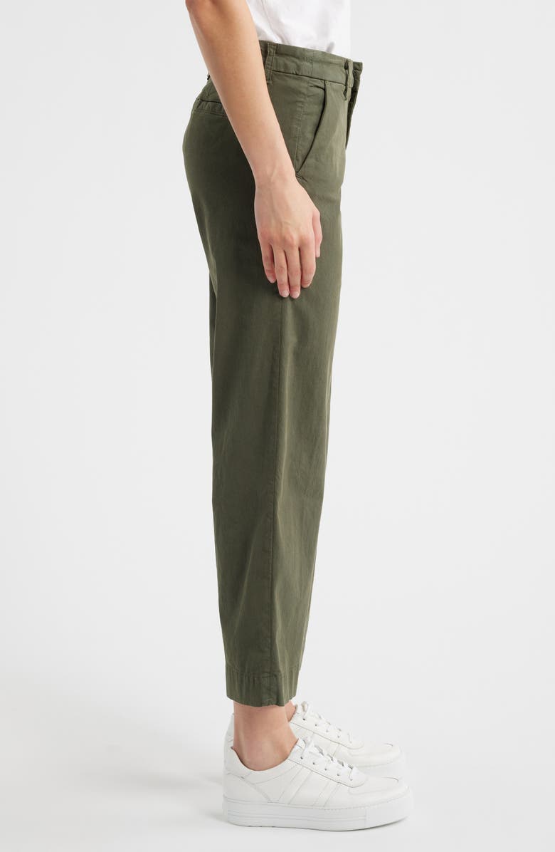 Frank & Eileen Westport The Italian Ankle Wide Leg Pants, Alternate, color, Army