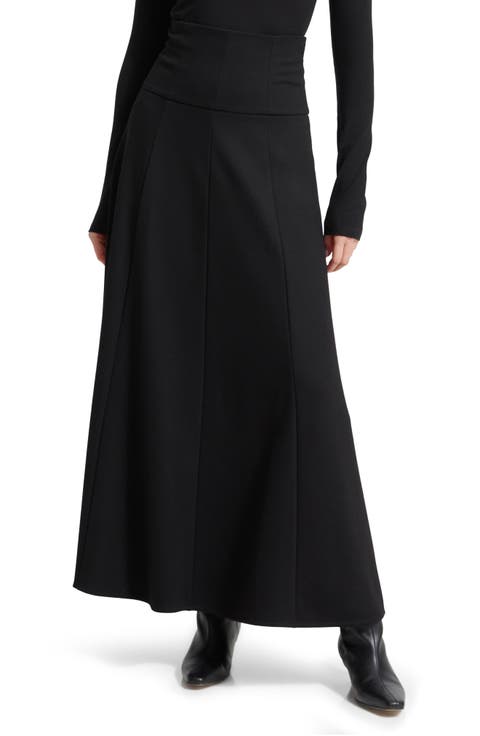 India Ponte Maxi Skirt