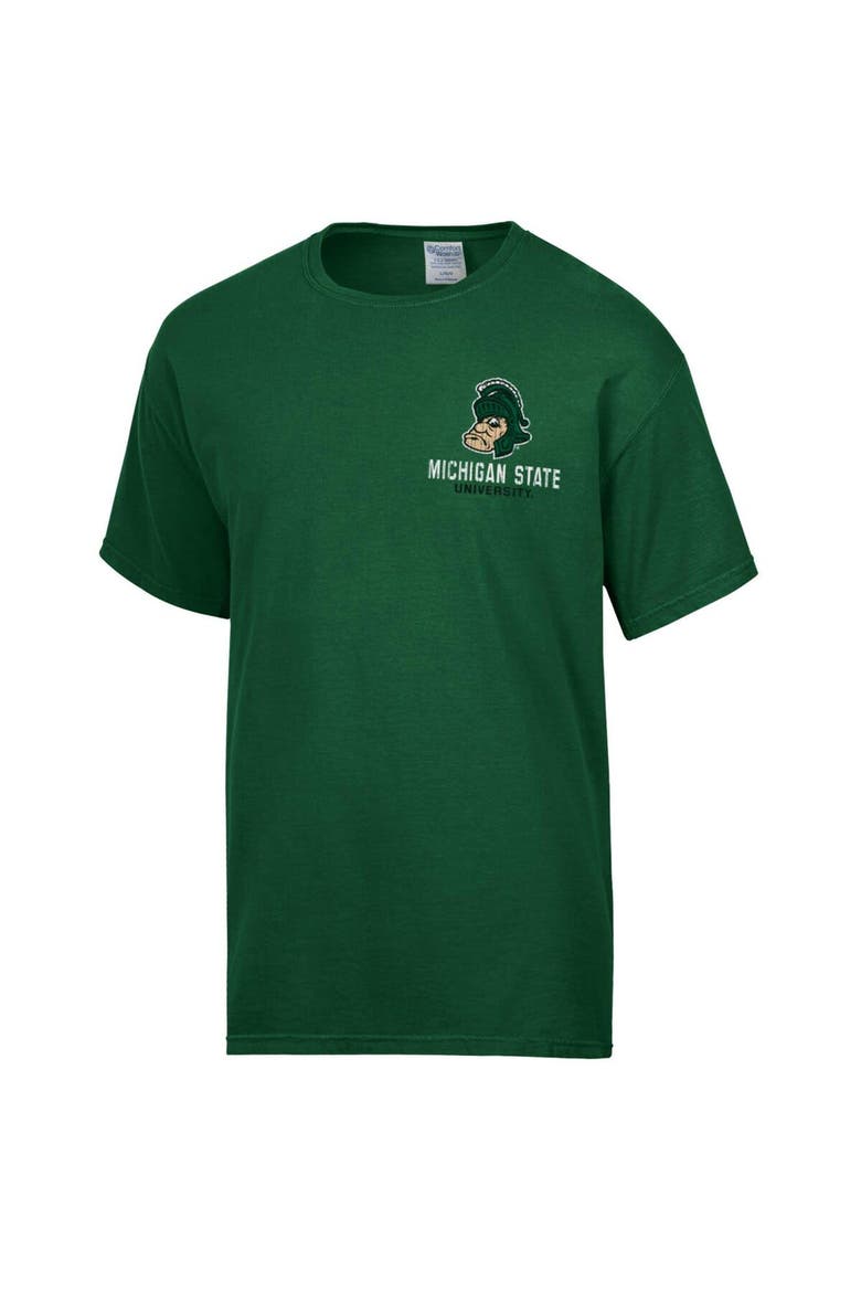 Men's Comfort Wash Green Michigan State Spartans Vintage Logo T-Shirt, Alternate, color, Green
