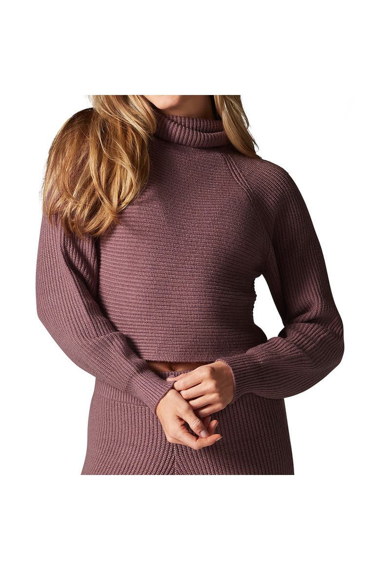 Alpine Knit Turtle Neck, Alternate, color, ROSE