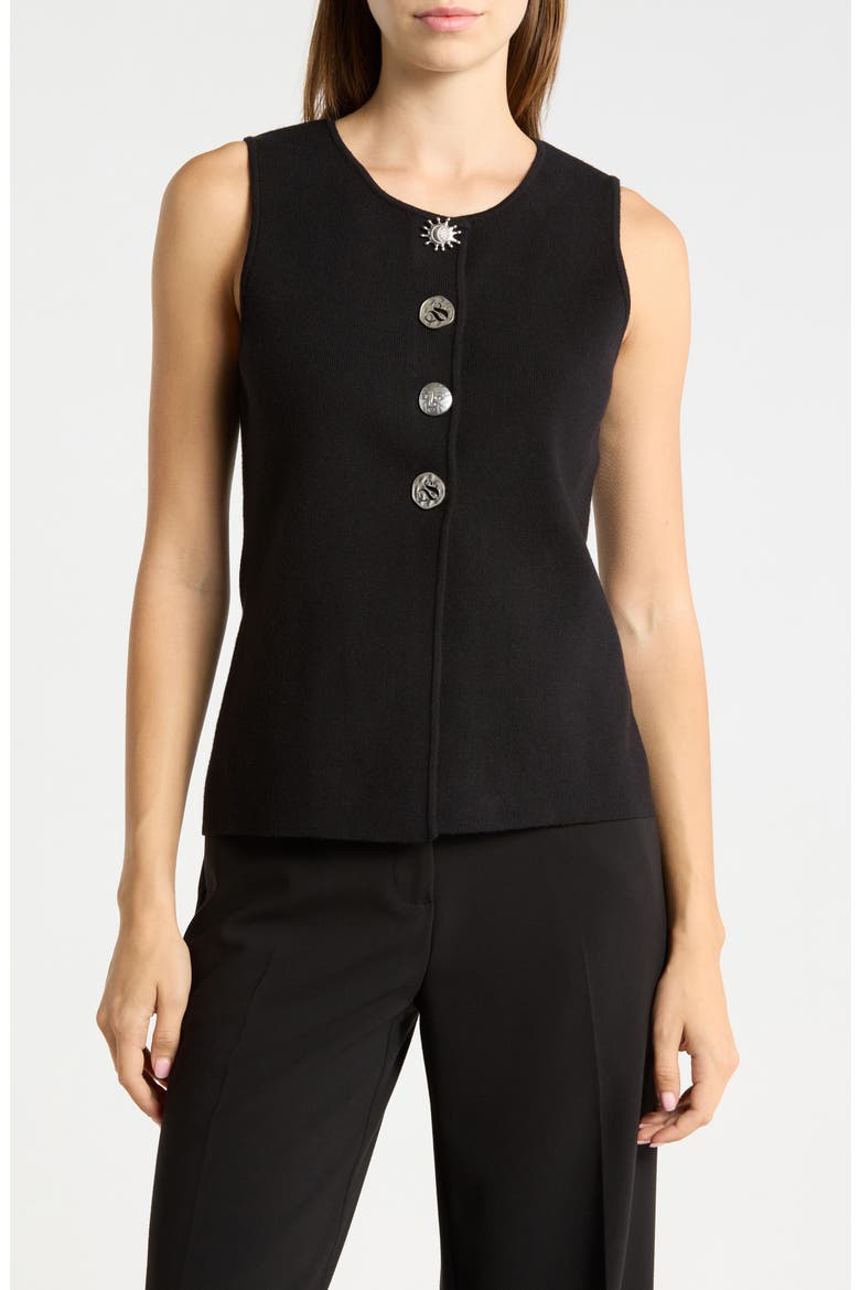 Crewneck Vest, Main, color, BLACK NIGHT