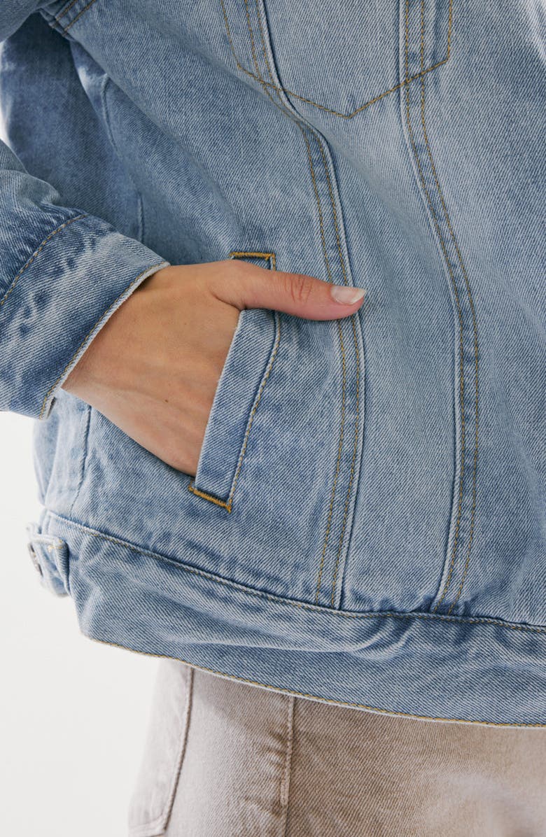 KanCan Sonny Trucker Jacket, Alternate, color, Light Wash