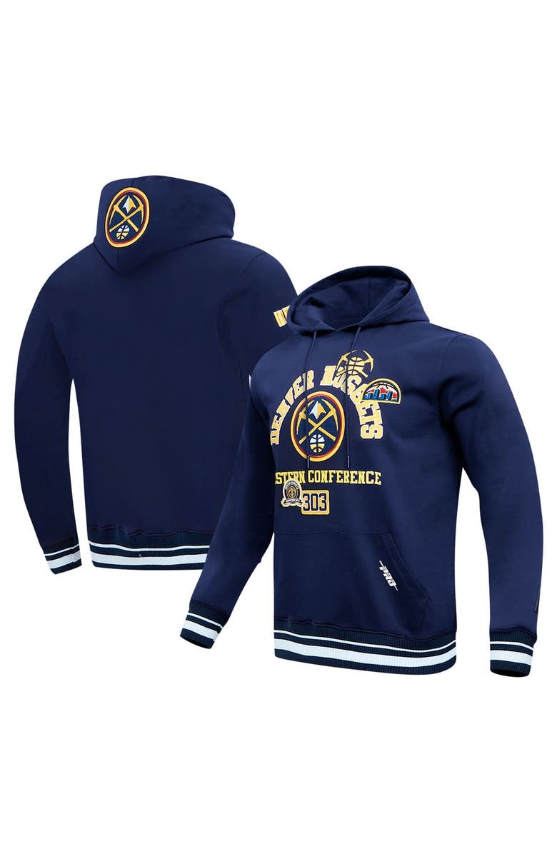 PRO STANDARD Men's Pro Standard Navy Denver Nuggets Area Code Pullover Hoodie, Alternate, color, Navy
