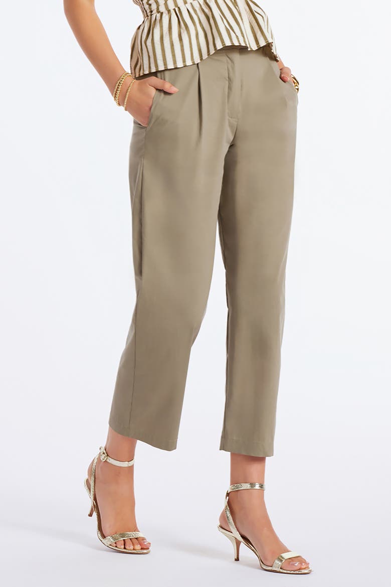Bradly Poplin Pant, Alternate, color, Olive
