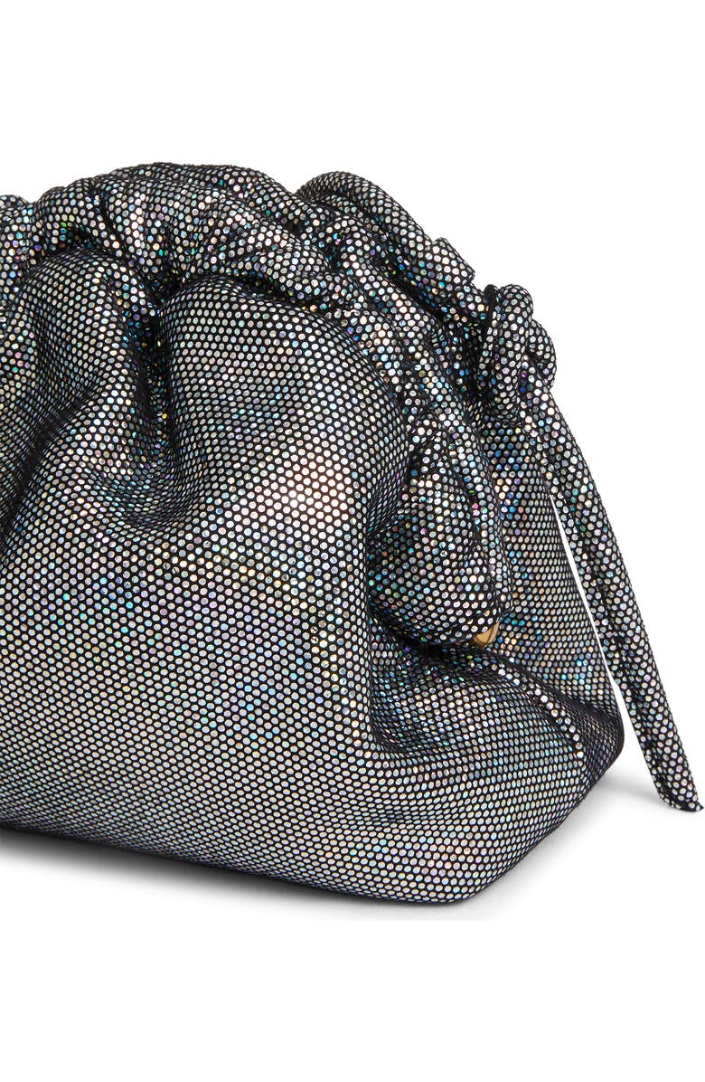Mansur Gavriel Mini Cloud Leather Clutch, Alternate, color, Glitter