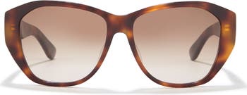 56mm Gradient Square Sunglasses