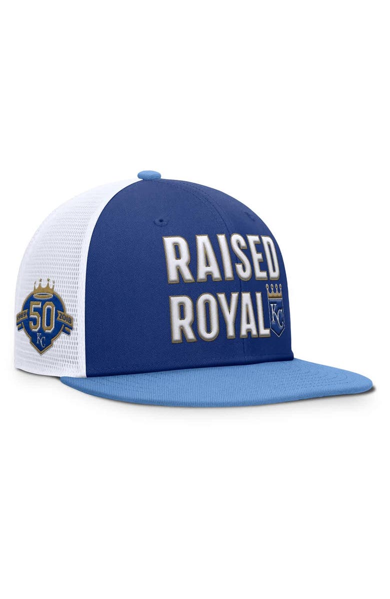 Nike Men's Nike Royal/Light Blue Kansas City Royals Pro Performance Trucker Snapback Hat, Main, color, Royal