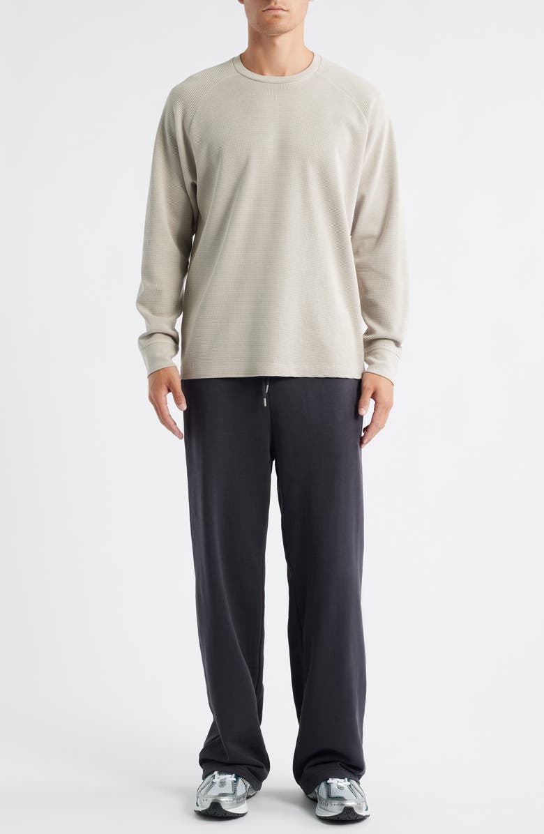 BP. Terry Wide Leg Pants, Alternate, color, Black Faded