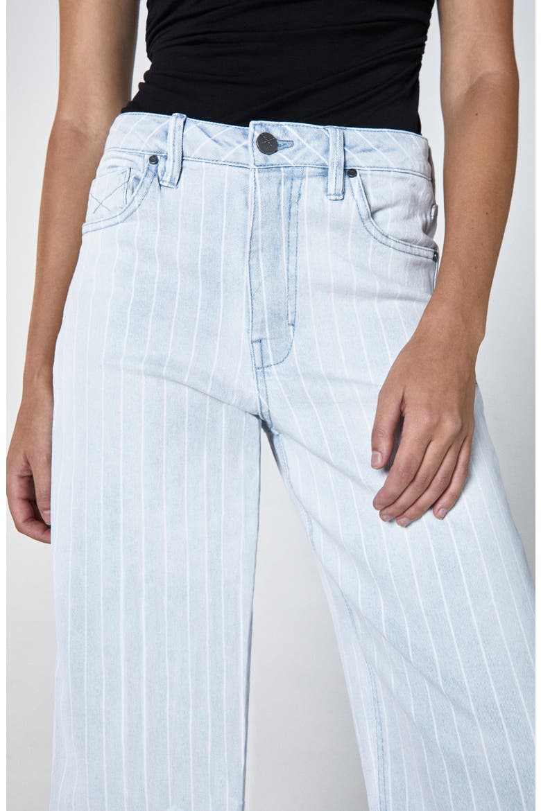 Rumi Stripe High Waist Wide Leg Jeans, Alternate, color, TIGRA