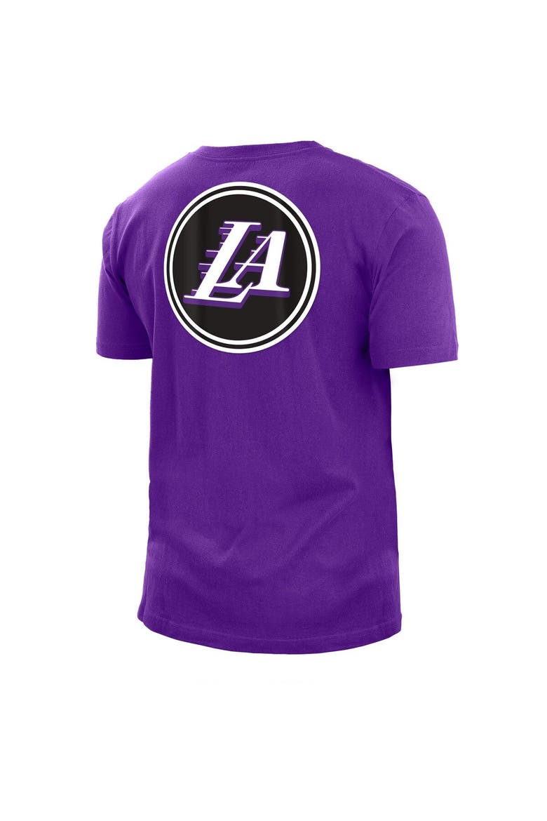 Men's New Era Purple Los Angeles Lakers 2022/23 City Edition Big & Tall T-Shirt, Alternate, color, Purple