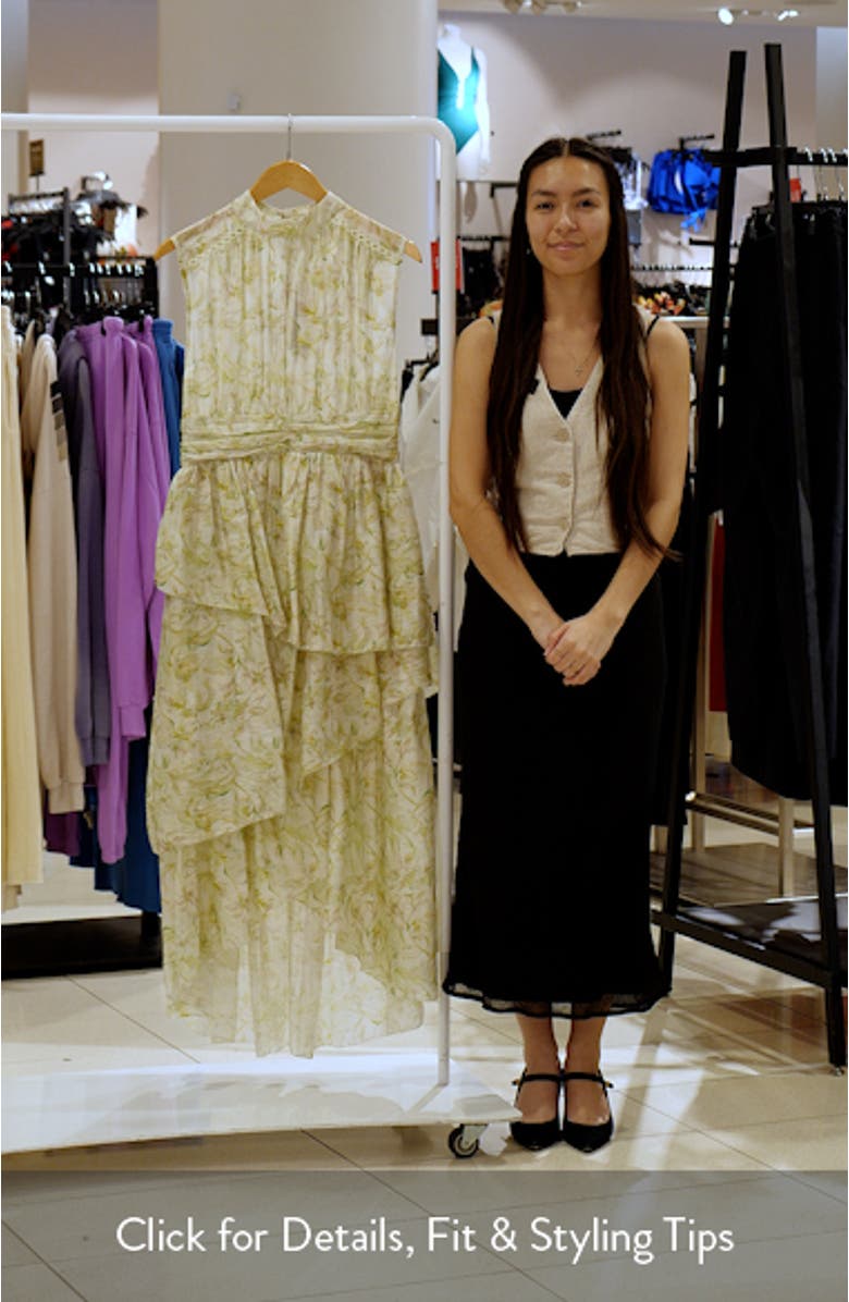 Claire Floral Sleeveless Dress, sales video thumbnail