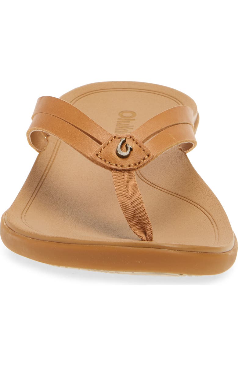 OluKai Ho Opio Hui Flip Flop, Alternate, color, Sahara / Sahara