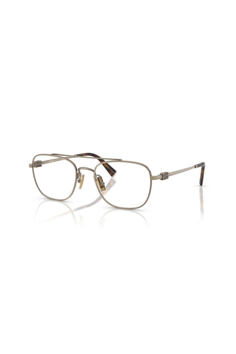 53mm Square optical glasses, Main, color, Gold