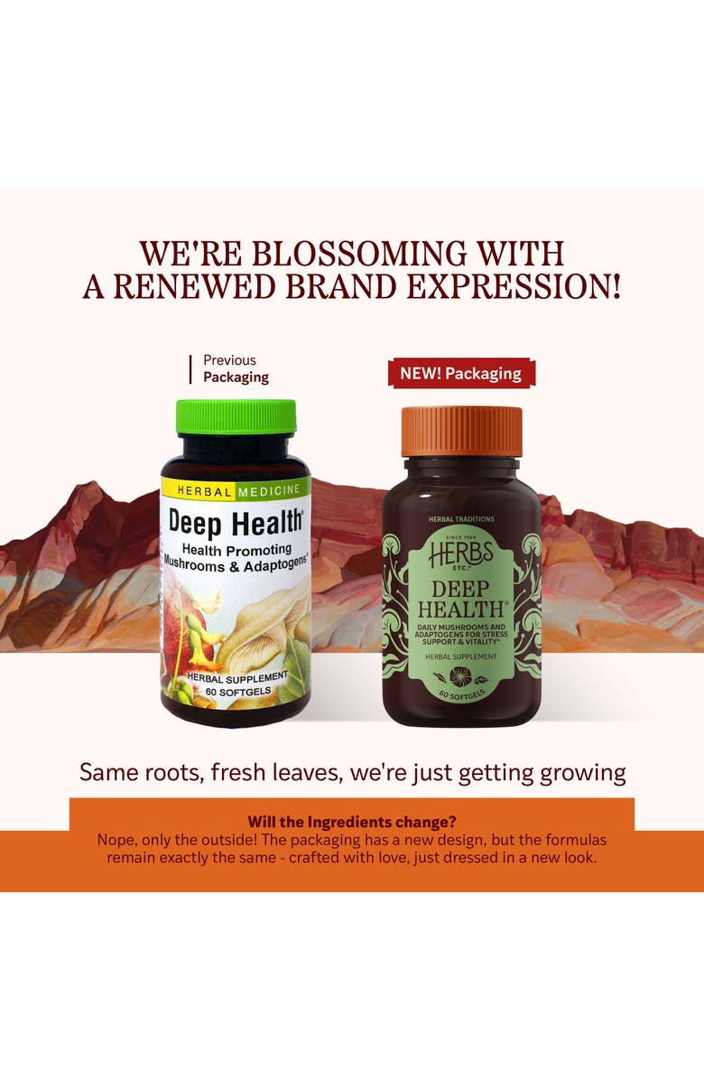 Trace Minerals Deep Health - Daily Use Adaptogen Supplement - Aids Immune Health & Energy - with Reishi Mushroom - 60 Softgels, Alternate, color, NO COLOR