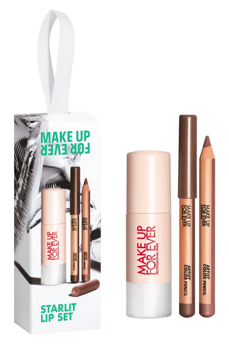 Starlit Lip Set $51 Value, Main, color, WALNUT/ BROWN/ CLEAR