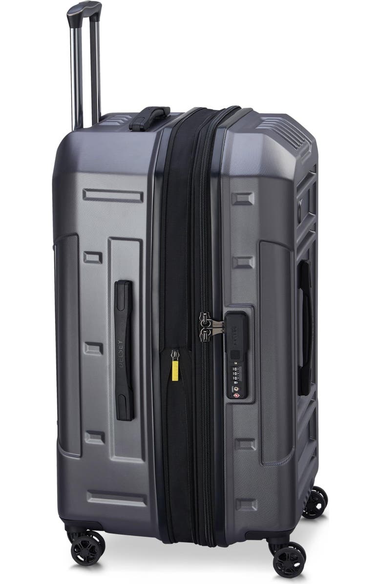 Delsey Paris Rempart Checked Medium Hardside Expandable Luggage Trunk with Spinner Wheels, Alternate, color,