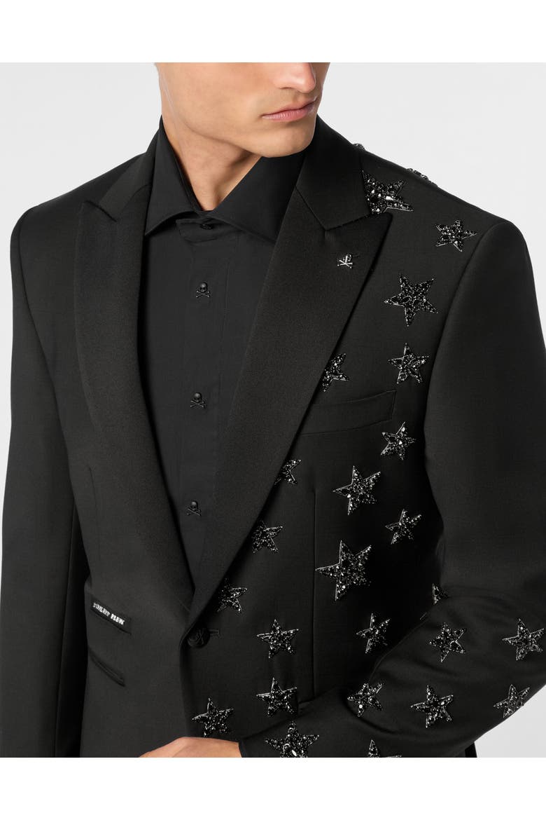Wool Blazer Lord Fit Stars Men, Alternate, color, black