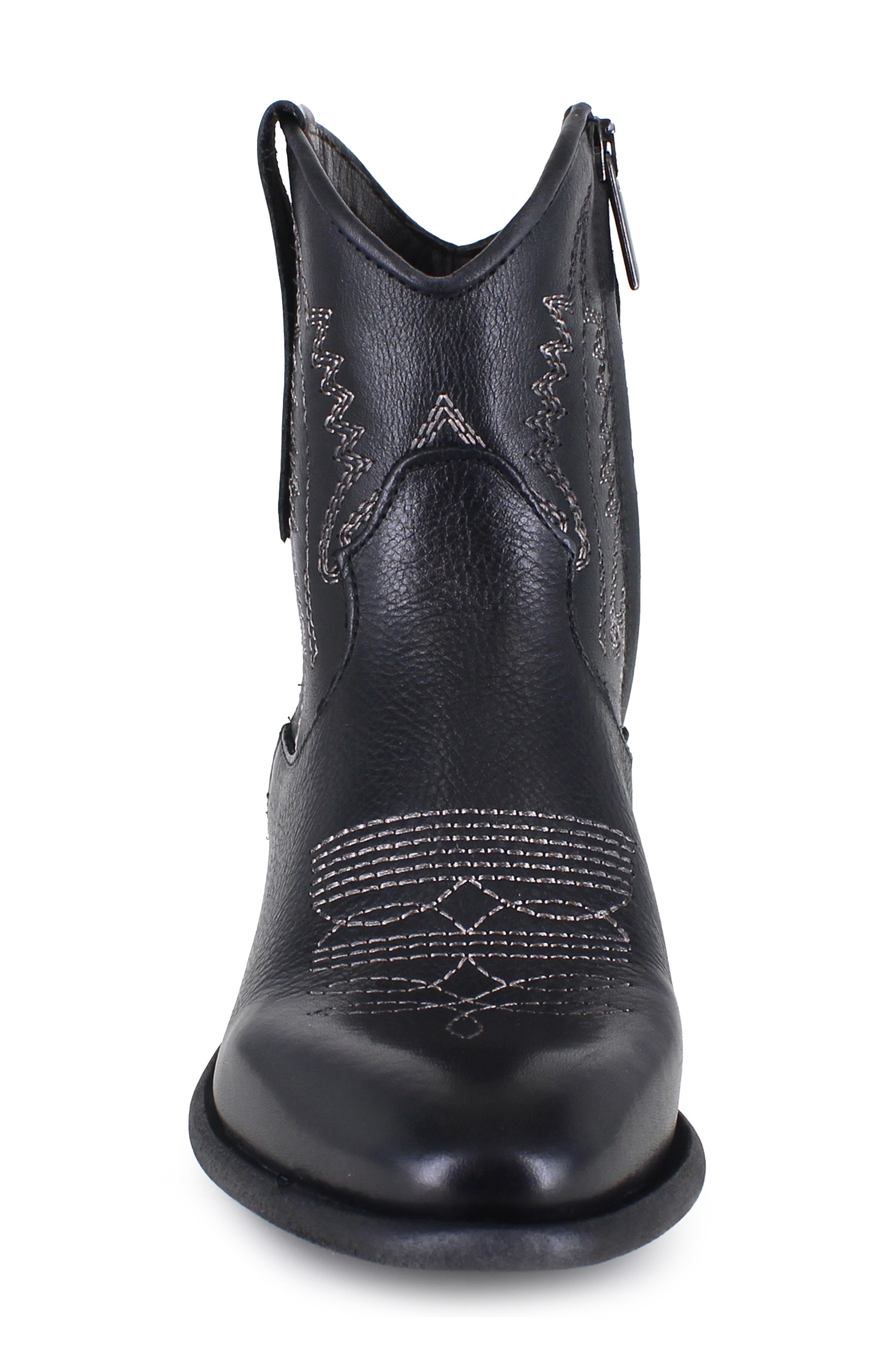 ZIGI Everith Western Boot, Alternate, color, Black Leather