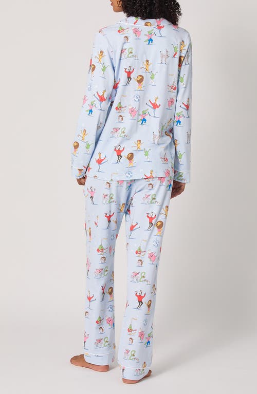 Bedhead Pajamas Print Jersey Pajamas In Blue