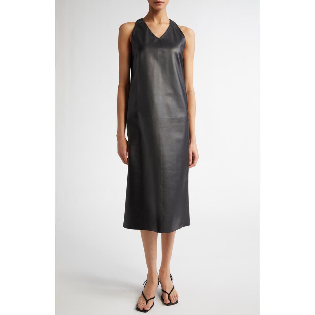 FFORME FFORME SNYDER LEATHER SHIFT DRESS