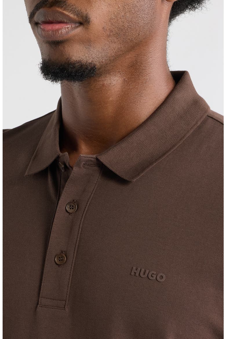 Donos Pima Cotton Polo, Alternate, color, BROWN